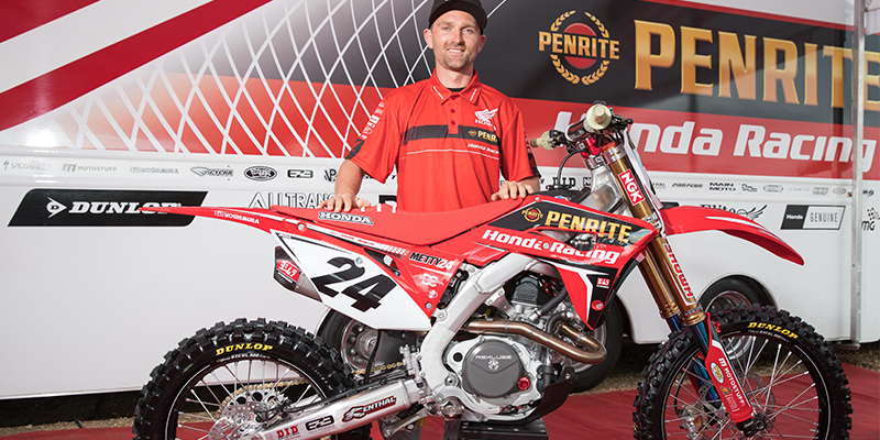 Metcalfe will compete in the 2018 Australian Supercross Championship