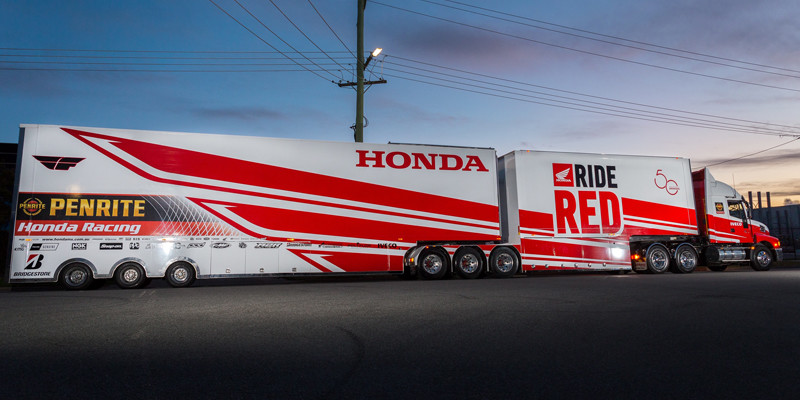 Honda Racing's new Honda Transporter hits the road today