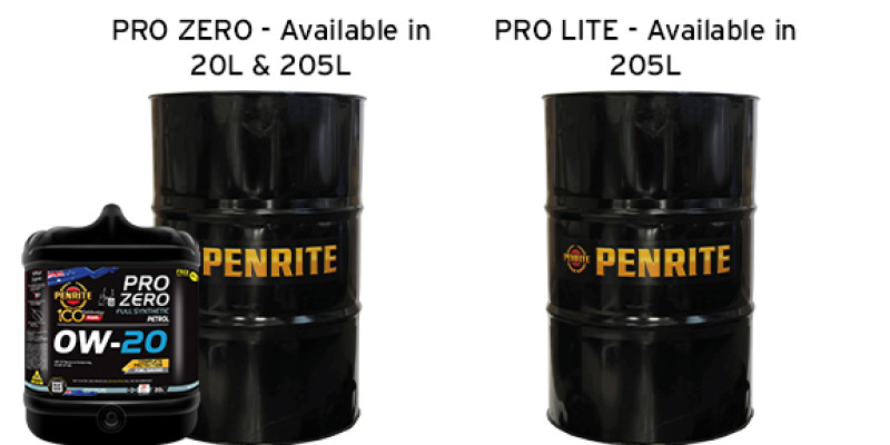 PENRITE PRO ZERO 0W-20 and PRO LITE 5W-30 Advanced Engine Oils for Modern Motor Vehicles