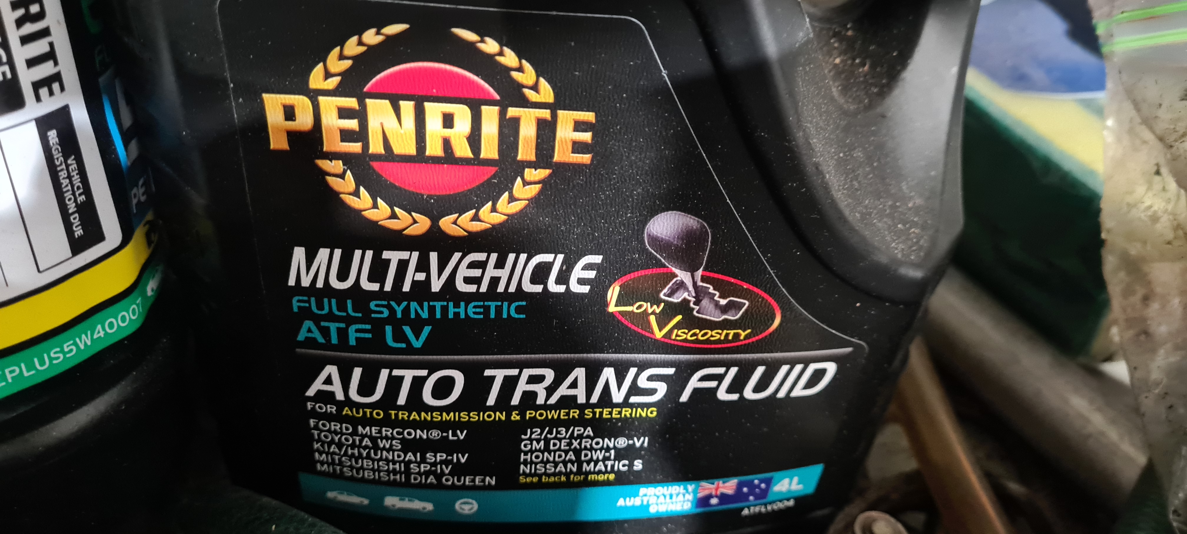 Penrite Full Synthetic Automatic Transmission Fluid LV 4L