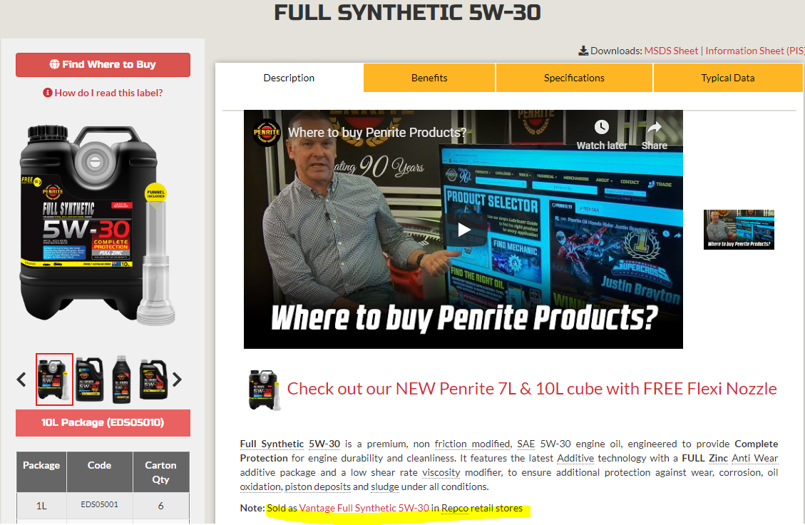 Penrite Oil Forum