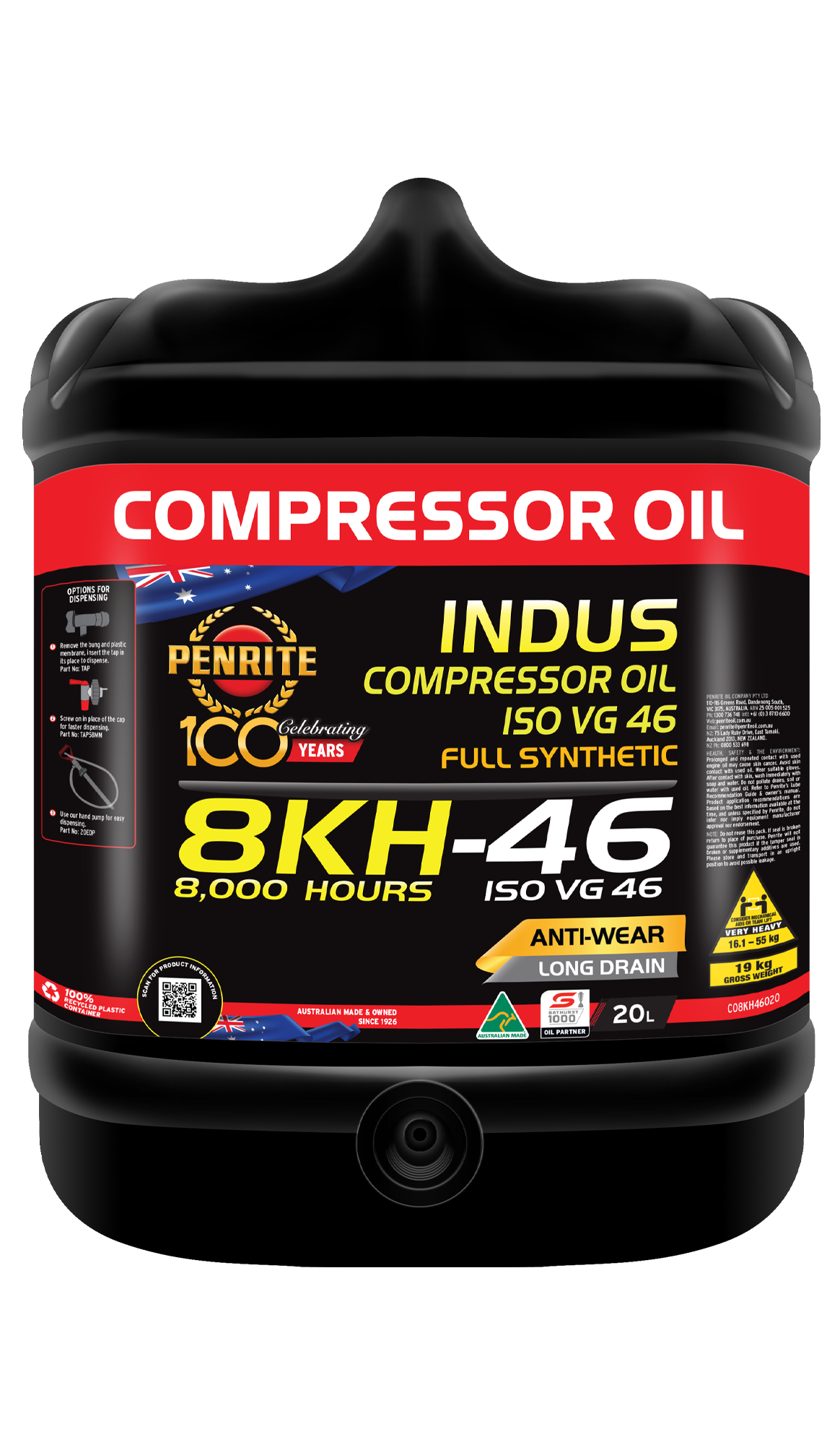 INDUS COMPRESSOR OIL 8KH ISO 46