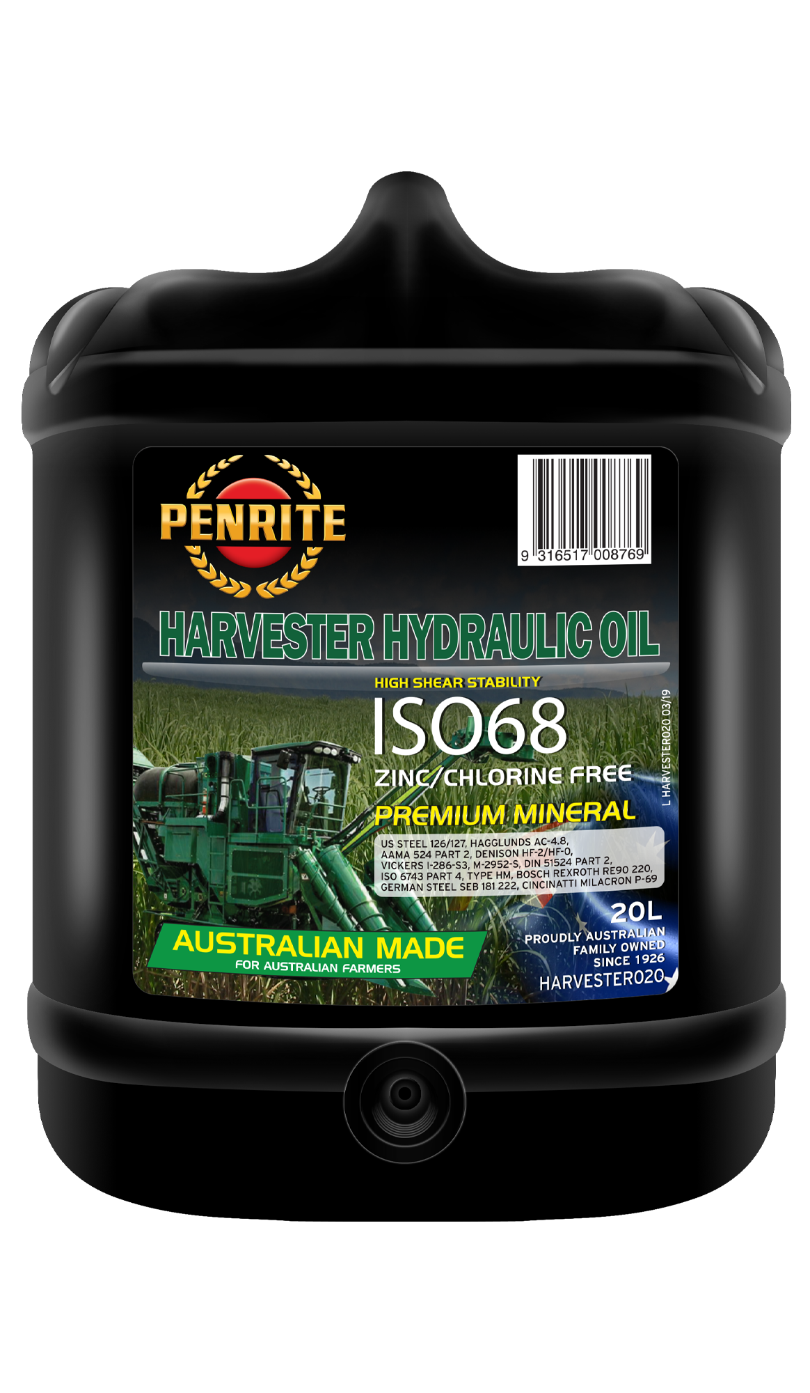 HARVESTER HYDRAULIC OIL Penrite Oil