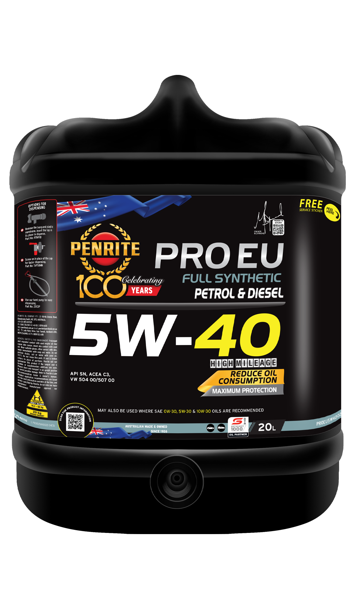 PRO EU 5W-40 (FULL SYN.)